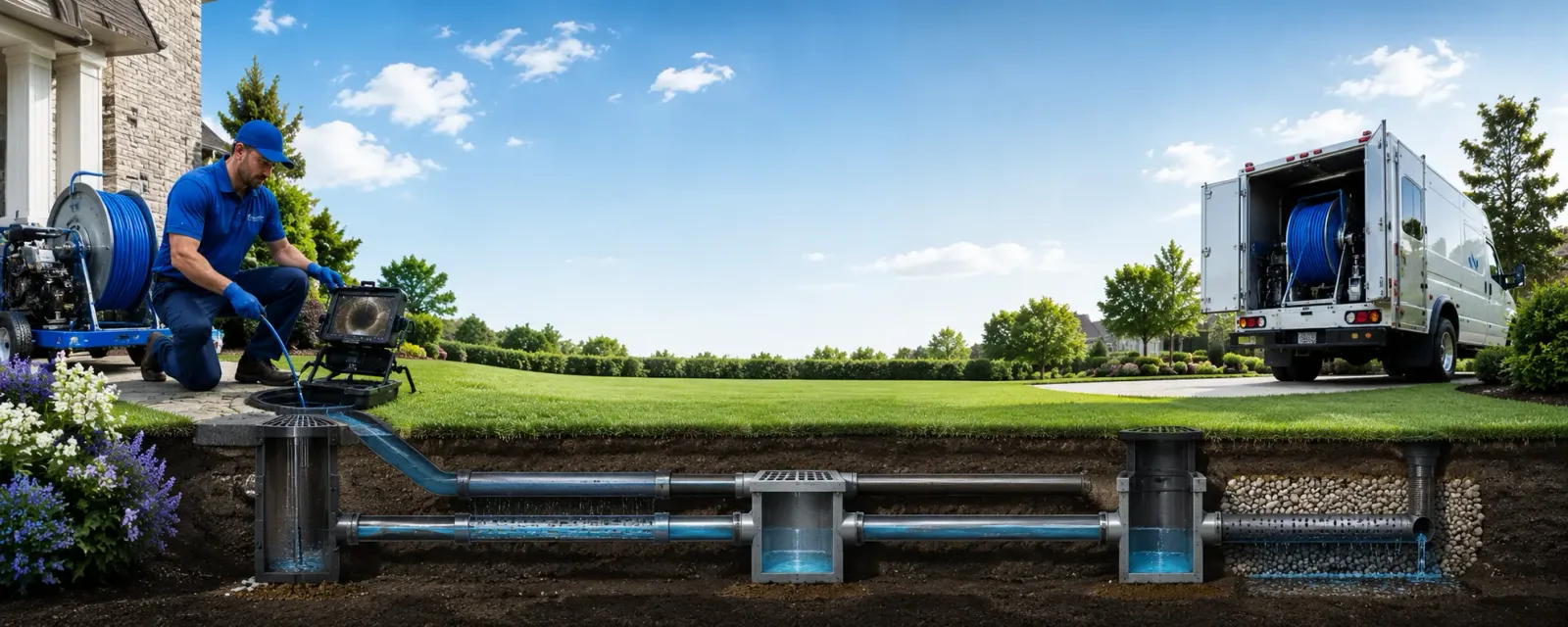 Outdoor drain cleaning information for Glen Lyon, PA